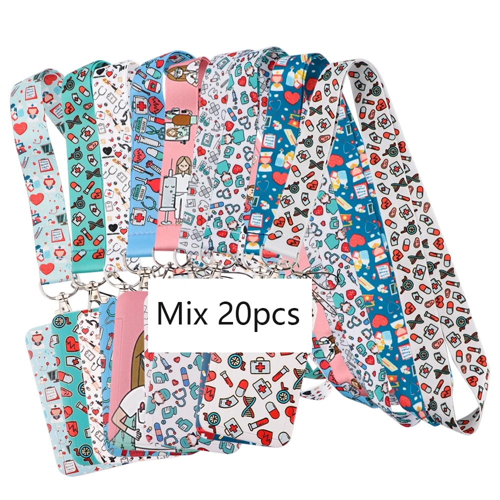 看護および医師用のカードホルダー ハンギングネックストラップ バッジ アクセスカードホルダー 卸売り FI42-Lanyard