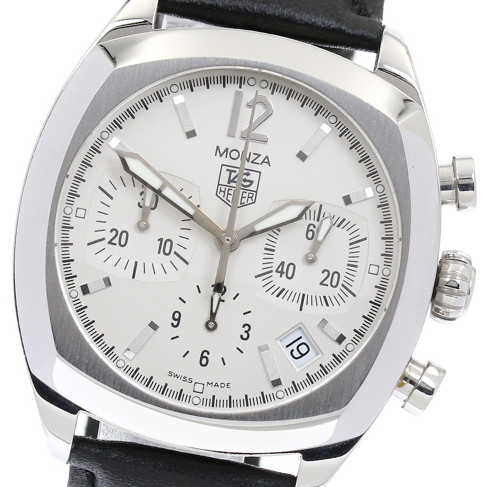 タグホイヤー TAG HEUER CR2114-0 モンツァ デイト クロノグラフ 自動巻き メンズ 良品 _899533【中古】 158,500円