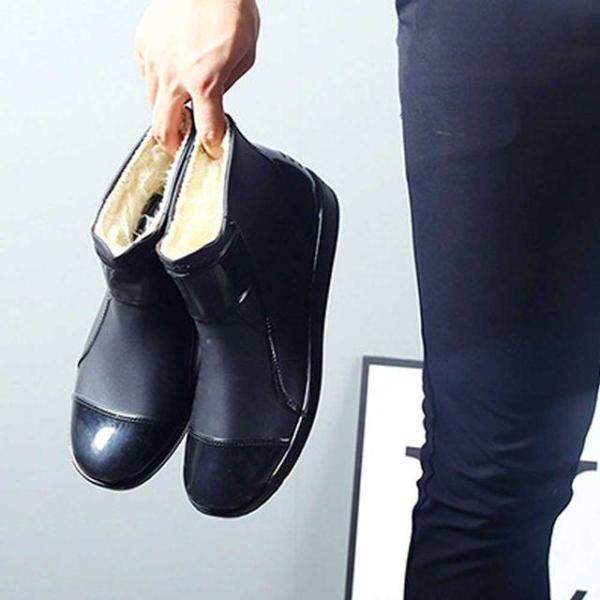 メンズ 長靴 靴 冬の防寒靴 レインブーツ ゴム防水