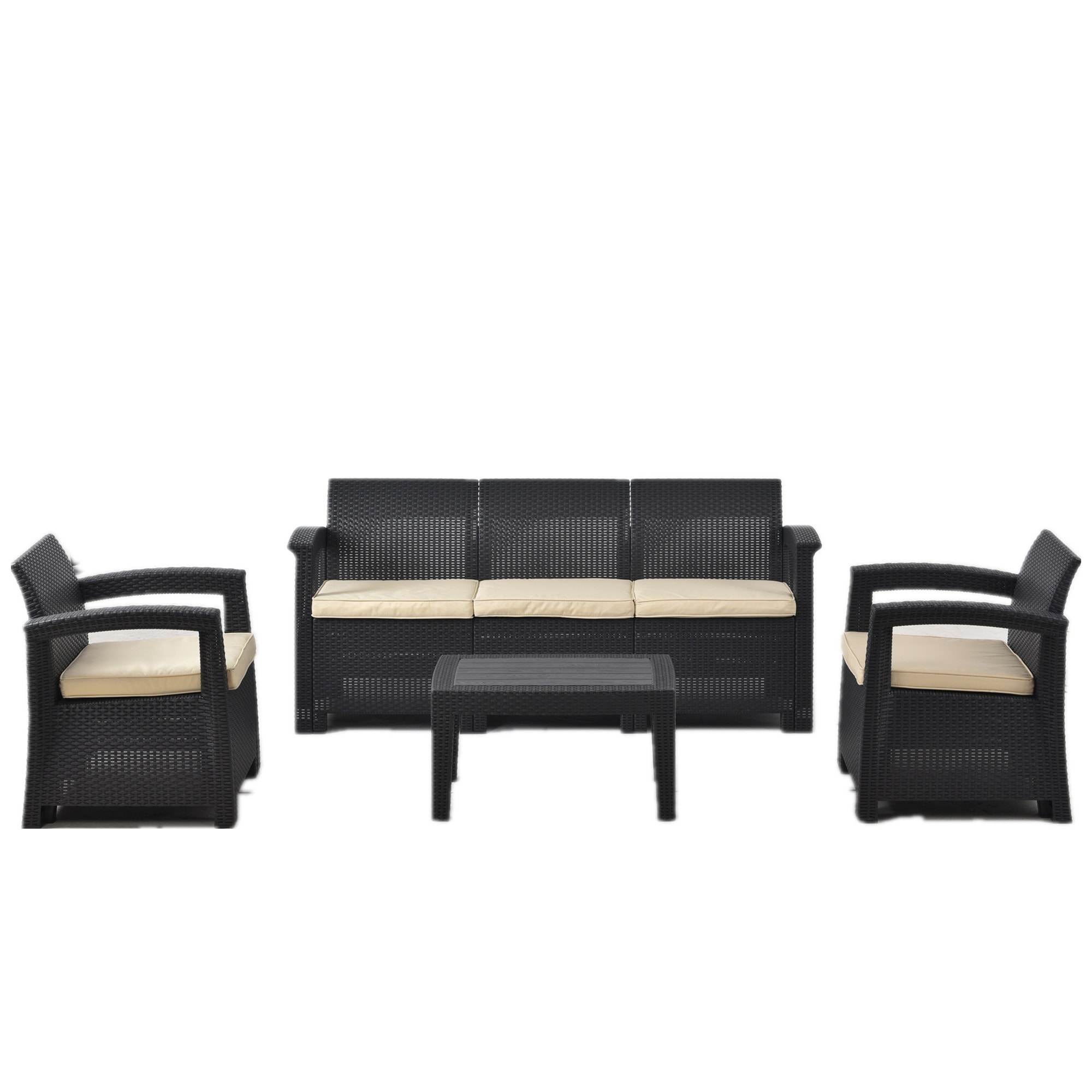 【国内即発送】ラタン調 ガーデンファニチャー ガーデンテーブル ガーデンチェアー ラタン調 テーブル 家具 樹脂 ねじなし ホテル カフェ ベランダ テラス 屋外家具 高級 テラス ソファ ガーデンソ 34,085円