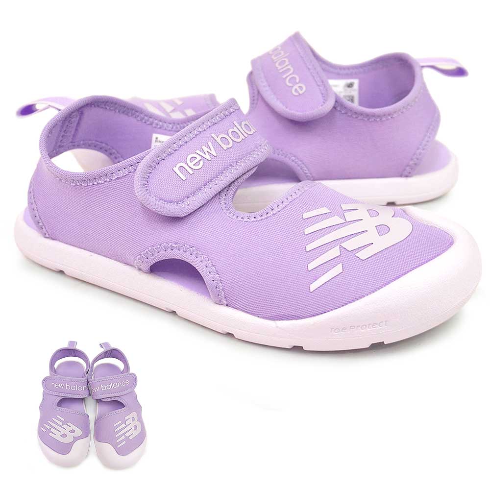 キッズ サンダル SYFCRS D1 子供靴 パープル ジュニア メッシュ シンプル マジックテープ サマーシューズ マリンシューズ