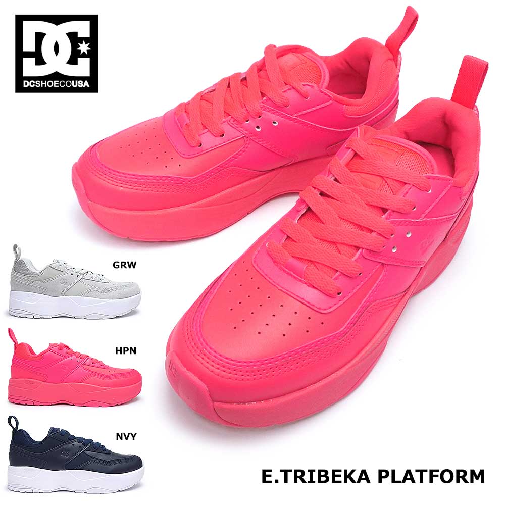 レディース 厚底 スニーカー E トライベッカ プラットフォーム DW196008 レザー スエード