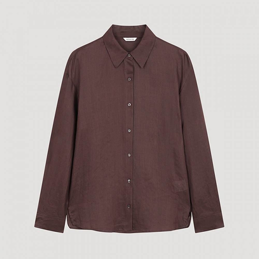 (シーミス) リネンナチュラルシャツ_SWWSTO21010_WI