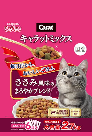 ペットライン キャラットミックス ささみ風味のまろやかブレンド 2.7kg