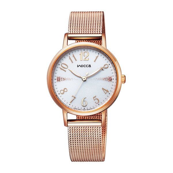 (シチズン) KP5-166-13 ピンクゴールド ウィッカ ソーラーテック腕時計 (レディースウォッチ)