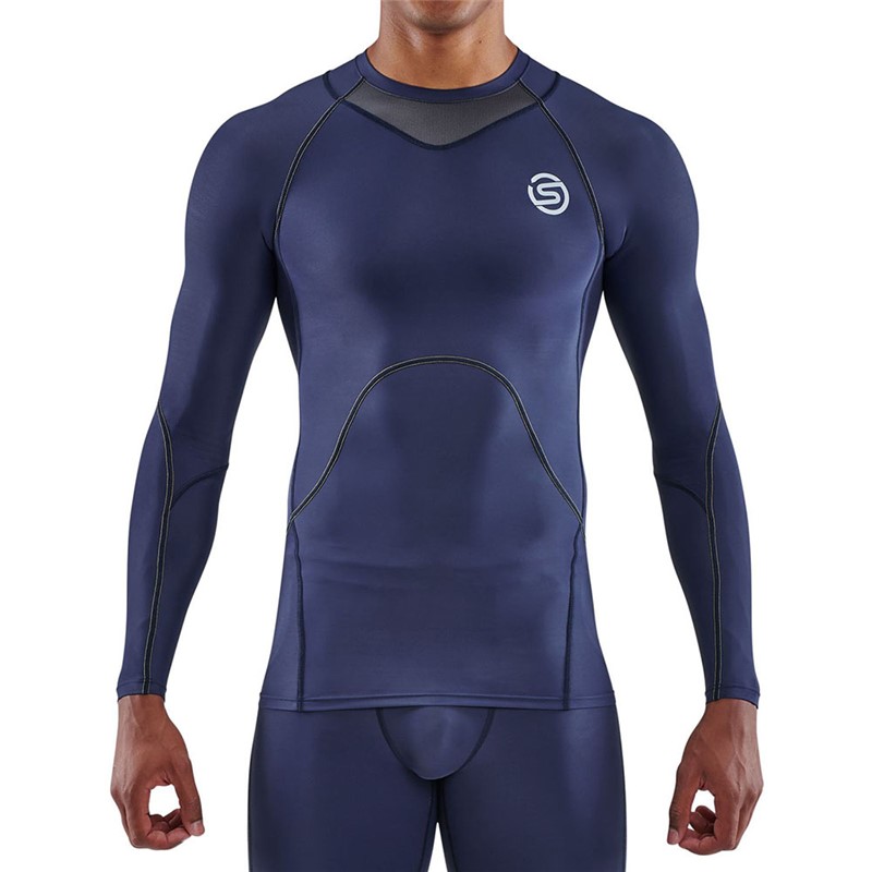 skins(スキンズ) S-3 MENS TOP L/S ボディケアストレッチシャツ (18121310-098)