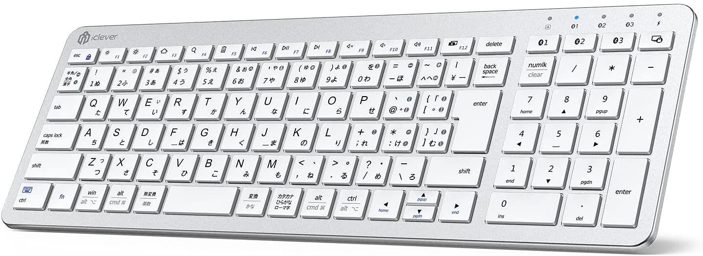 【本日限定価格】 iClever シルバーホワイト 日本語説明書付きIC-BK30 コンピーター用i
