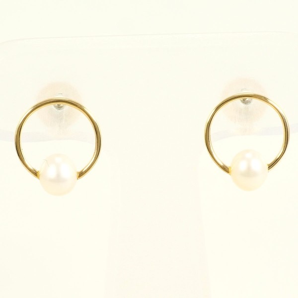 エテ K18YG ピアス パール (真珠) ジュエリー 中古