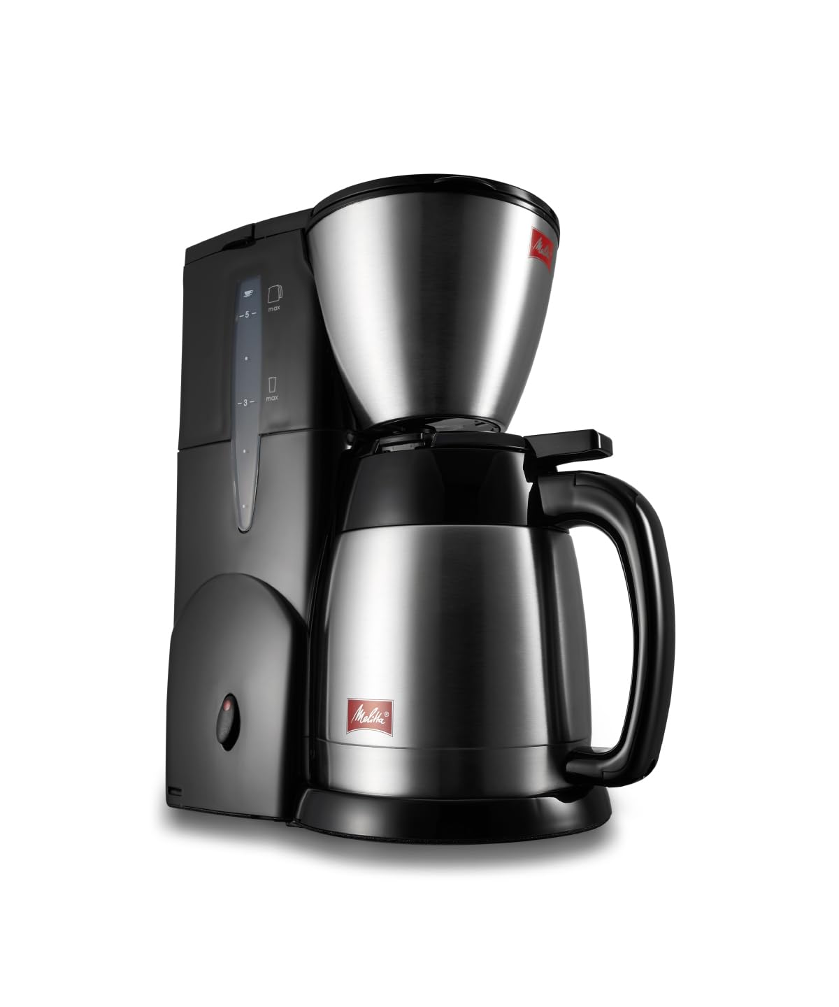 メリタ(Melitta) コーヒーメーカー ノアプラス ブラック【5杯用/ステンレス製二重構造ポット/アイスコーヒー/蒸らし機能搭載】