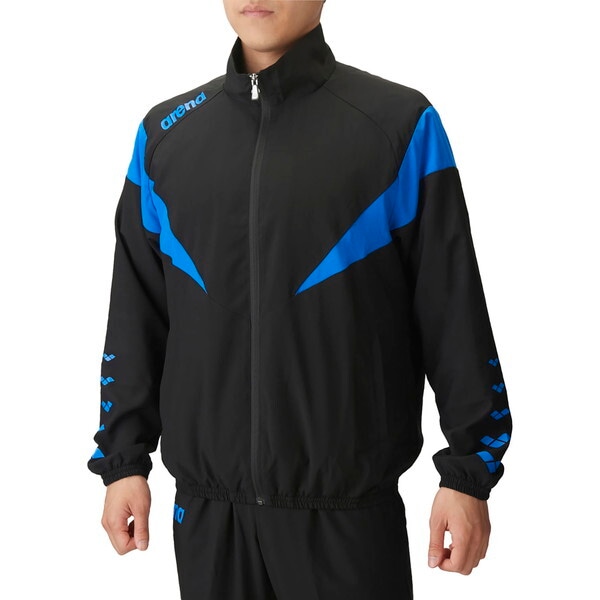 アリーナ 水泳 ジャケット ブラック ASS4JKU007 BKBU M
