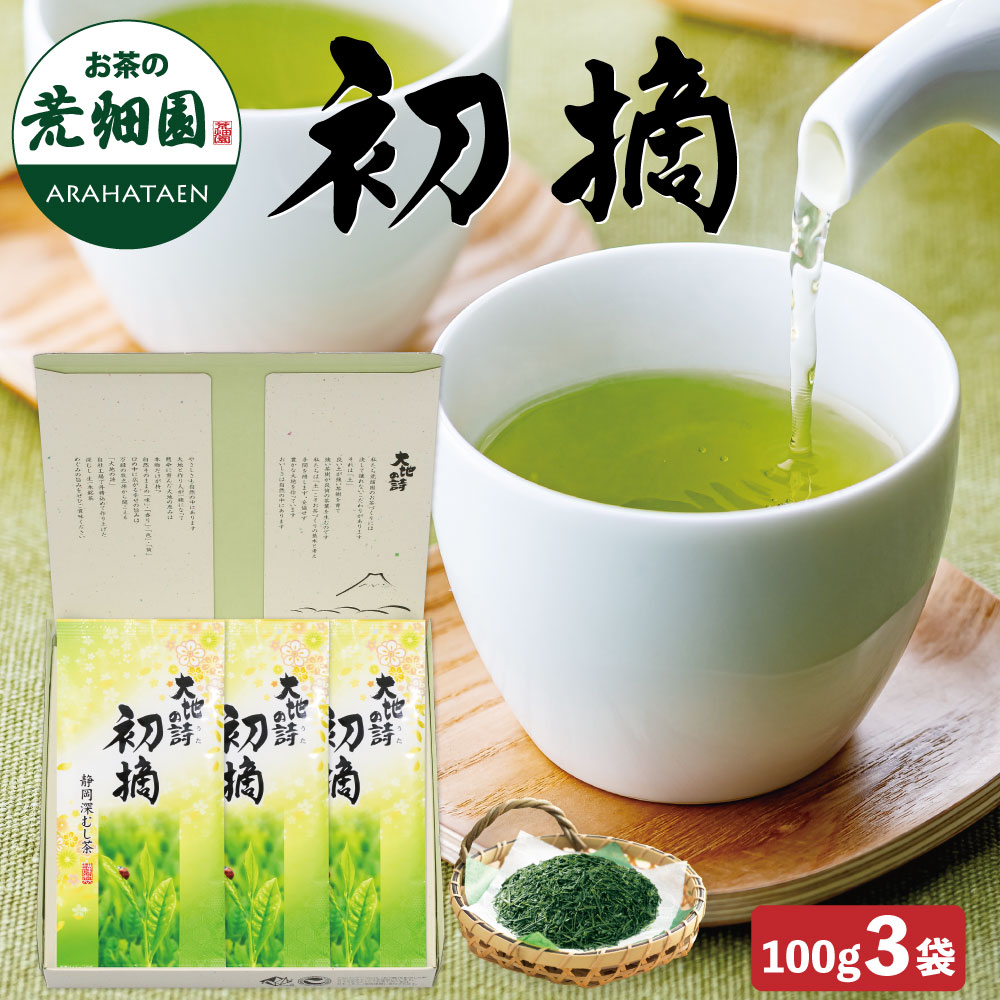 初摘 100g 3袋箱入 ギフト プレゼント 茶葉 お茶 お茶の葉 緑茶 5,369円