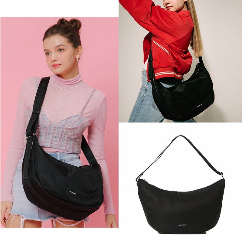 NYLON LOGO PRINT LARGE HOBO BAG JLBA3F920BK ジル ジルスチュアート ショルダー トート メッセンジャー 斜め掛け ホーボー スリング レディース メンズ 男