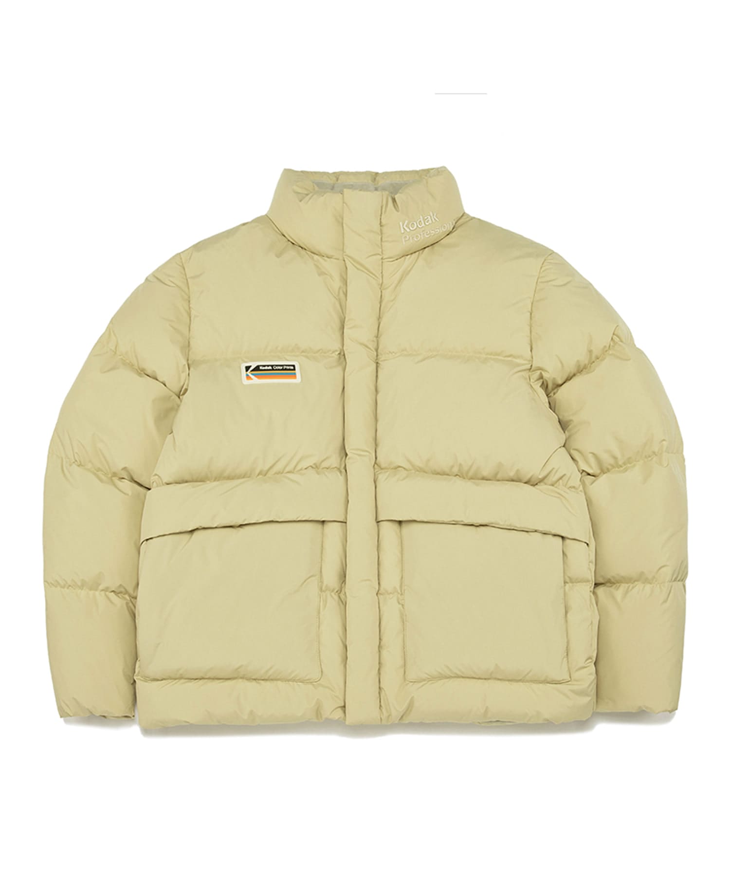 コダックレインボーパッチダックダウンジャケットオリーブ