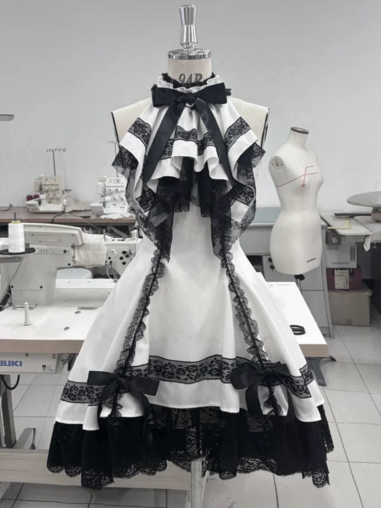 地雷系量産型千掛け首夏新作古着姫ワンピースlolitaスカートノースリーブ