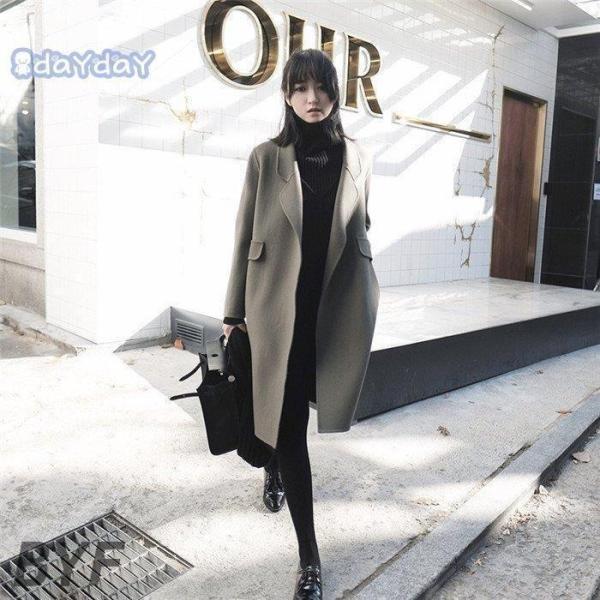 チェスターコート トレンチコート レディース 秋 冬 ロングコート アウター 大きいサイズ 着痩せ お洒落 上品 大人 20代 30代 40代 体型カバー 通勤 OL 無地