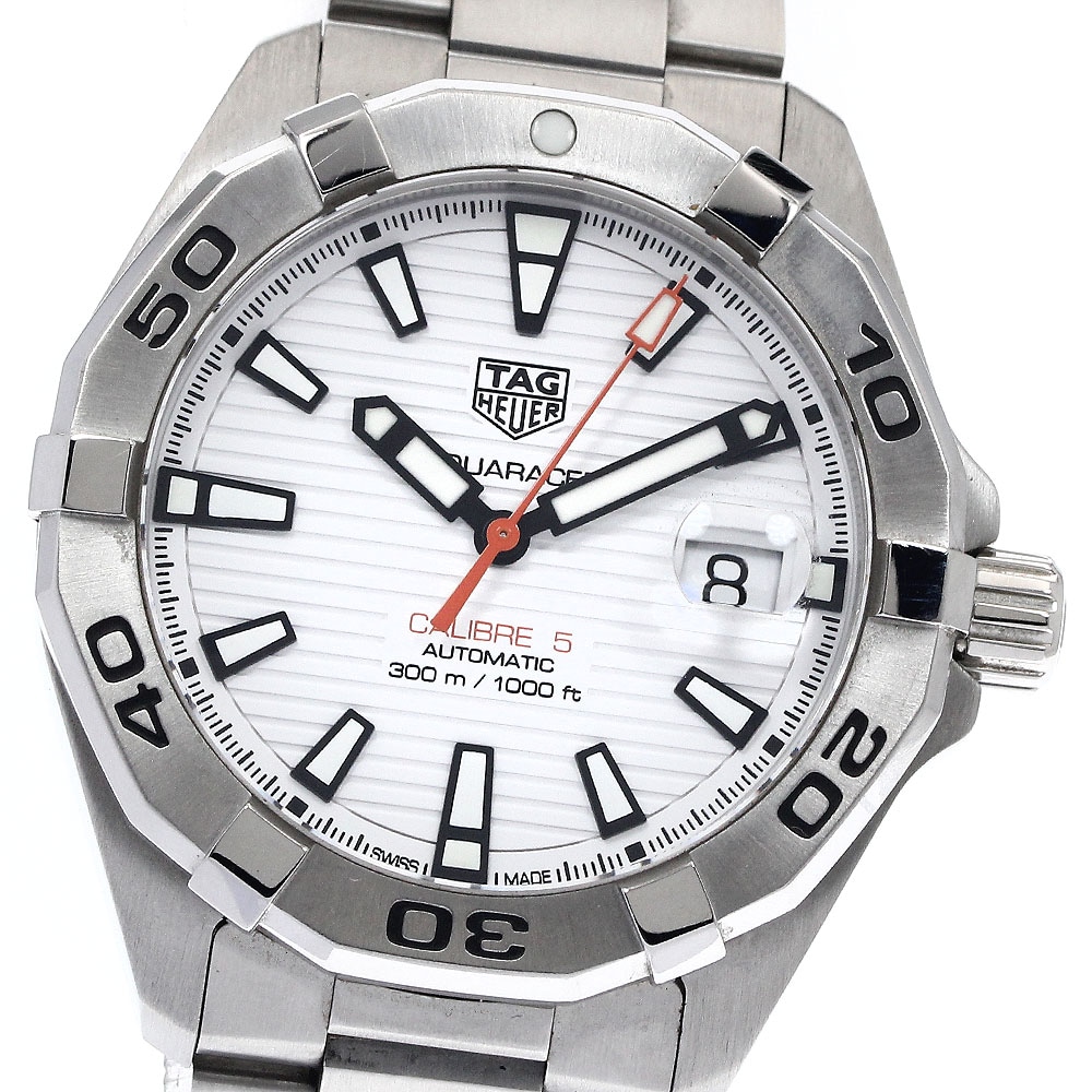タグホイヤー TAG HEUER WBD2111-0 アクアレーサー キャリバー5 デイト 自動巻き メンズ 良品 _897813【中古】