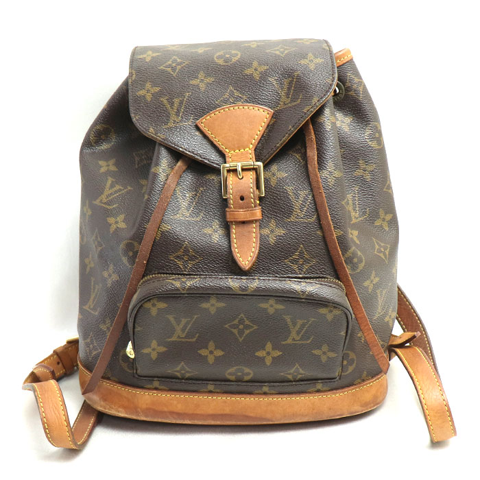 LOUIS VUITTON ルイ・ヴィトン モンスリMM リュック・デイパック ブラウン M51136 SP0928 ユニセックス 中古
