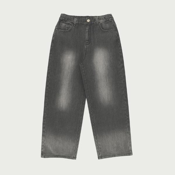 HANG TEN TEENS ツバキ01 バックミンクファー フルバンディング セミワイド デニムパンツ_ブラック 14540-055-806-1 (S42509780)