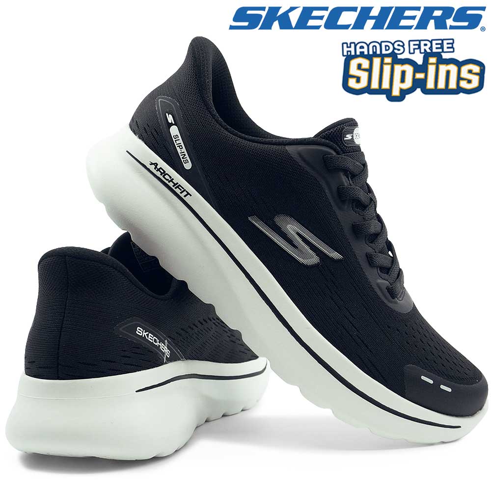 スリップインズ 217075 GO WALK ARCH FIT N-JOY-NOBEND ハンズフリー スリッポン 手を使わずに履ける スニーカー メンズ