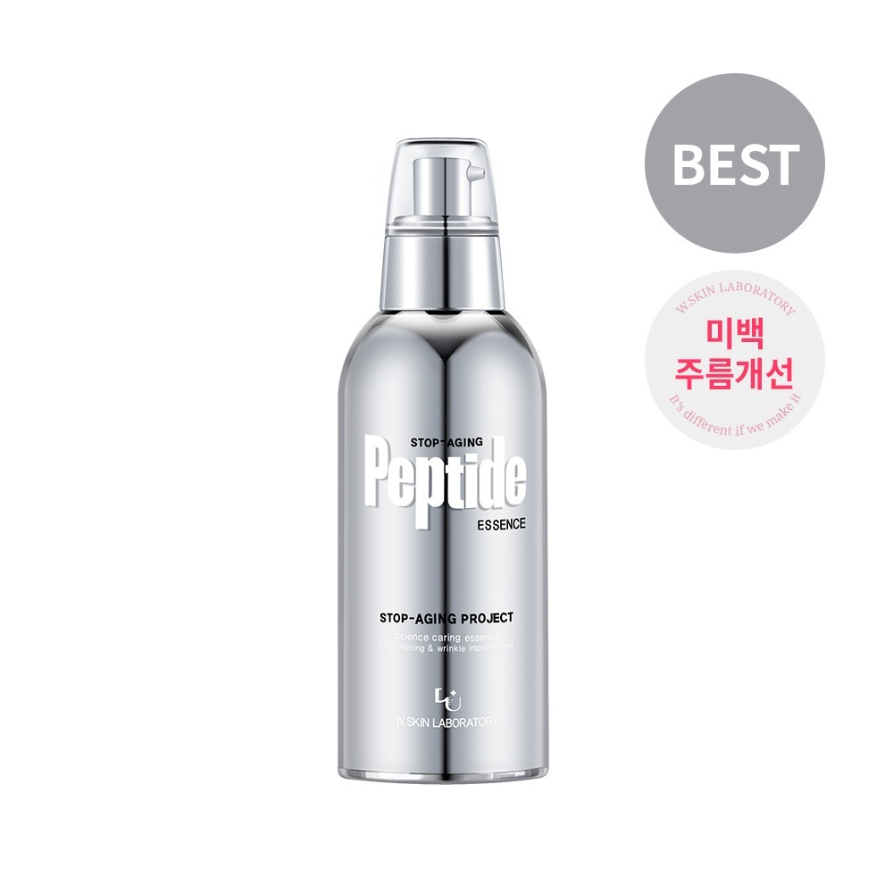 [W皮膚研究所] 1+1ストップ エイジングペプチド エッセンス(100mlx2)+マスクパックをプレゼント