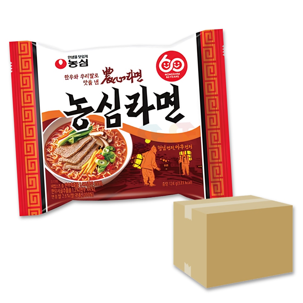 ノンシム ラーメン 32袋 箱売り 1BOX 124g / 韓国ラーメン インスタントラーメン