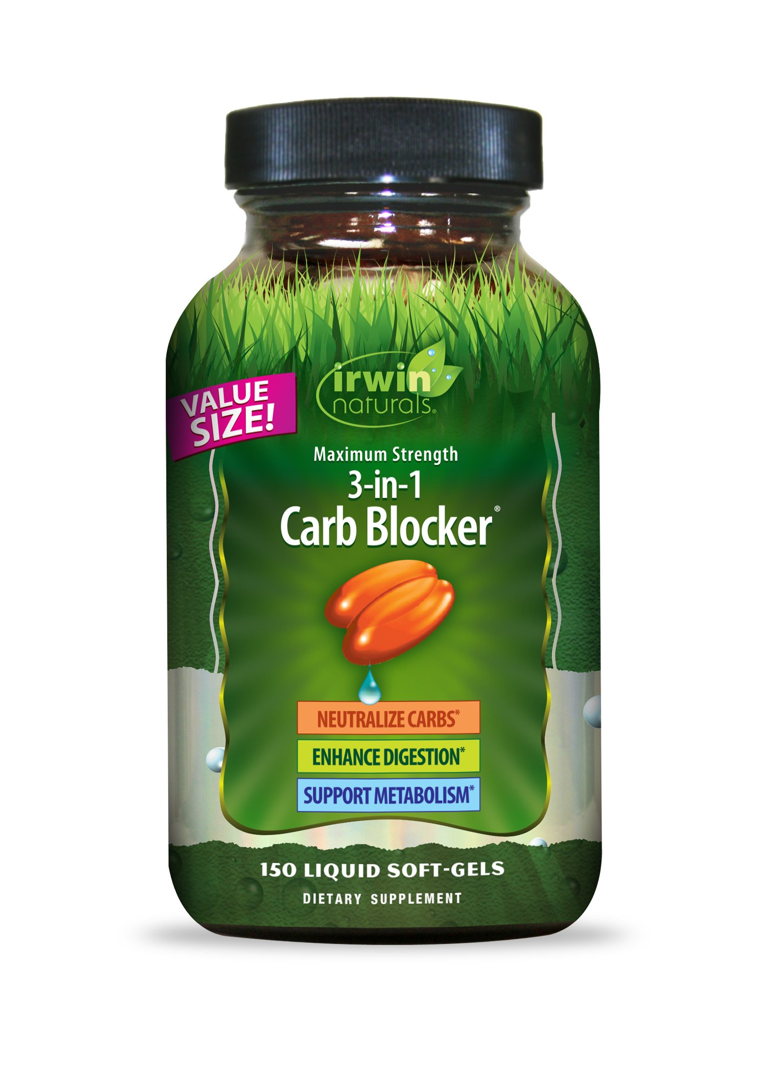 マキシマムストレングス3イン1 カーボブロッカー150リキッドソフトジェル