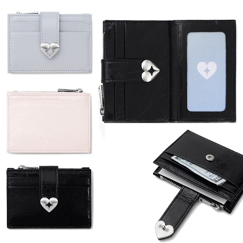 [FENNEC] HEARTY BRIDGE POCKET MINI - BLACK / BLOSSOM / MISTY LAVENDER