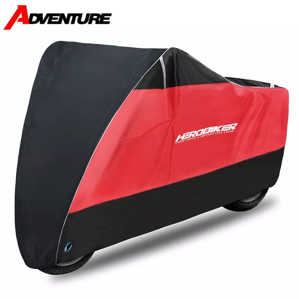 Herobiker-ユニバーサルモーターサイクルカバー 防水 屋外 uv保護 スクーター オールシーズン 防塵