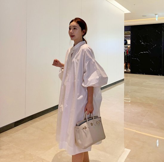 【取寄：納期2週間】ワンピース レディース シャツワンピース 大きいサイズ 無地 Aラインスカート 夏 サマー