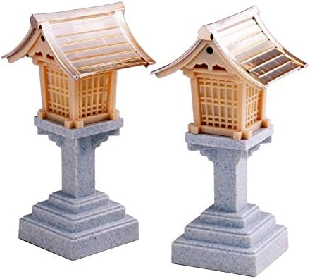 旭電機化成 神前用灯籠 LED 約幅9×奥行8.4×高さ17.2cm パチッパチッ 灯籠 (日本製) ARO-403