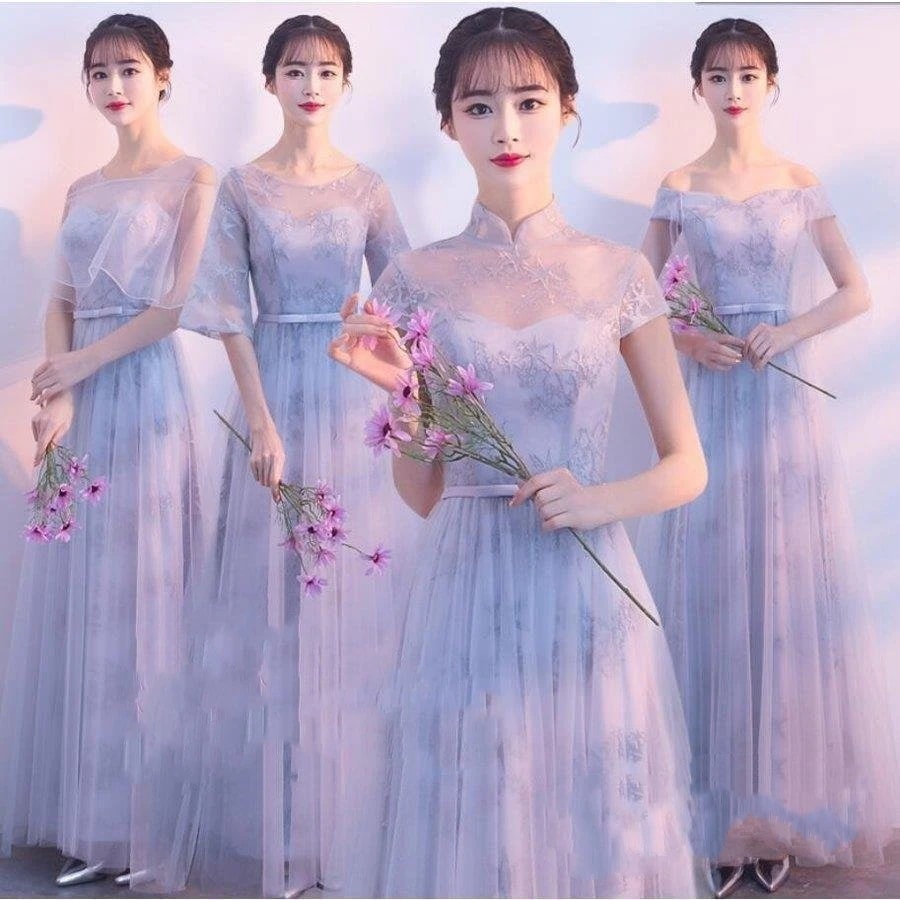【急速出荷】ブライズメイド花嫁の介添えドレスロング丈ドレスウェディングドレス演奏会二次会パーティードレス披露宴結婚式203040大人上品謝会