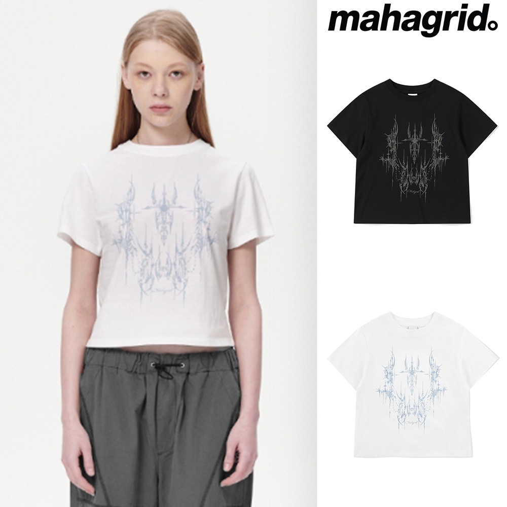 [mahagrid] TATTOO CROP TEE