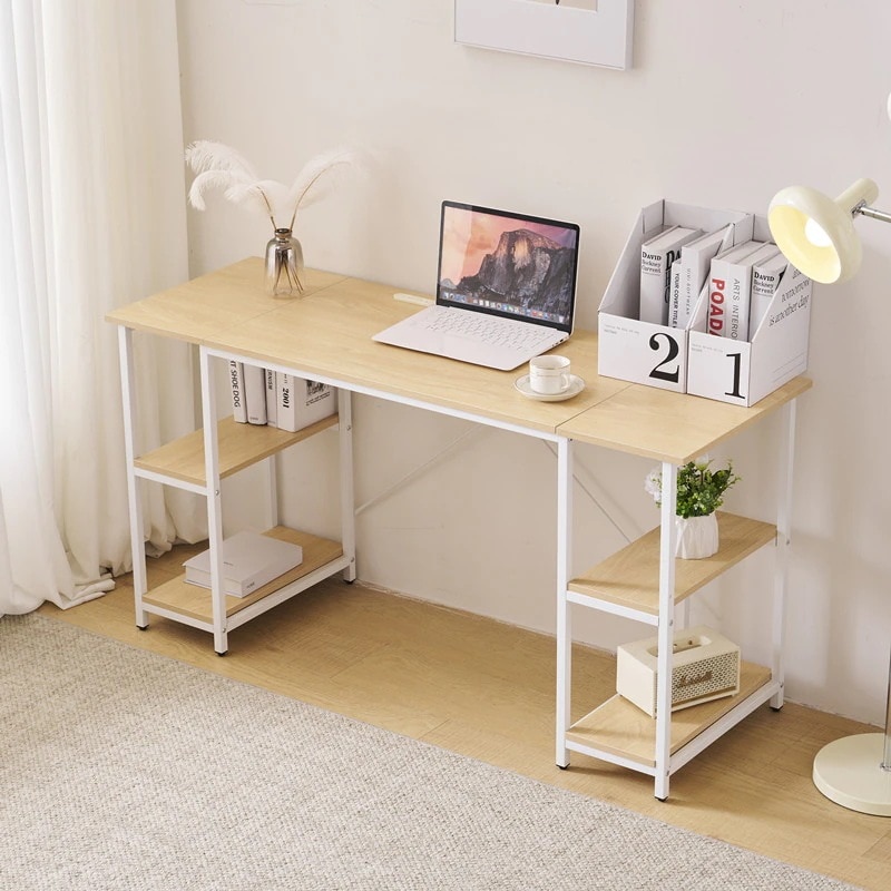 【日本国内出荷-3日で配達】パソコンデスクワークデスク 2人用 平机 シンプルデスク コンセント付き 勉強机 大人 おしゃれ 在宅 書斎机 学習机 学習デスク 事務机 ゲーミングデスクDJYC35 11,474円