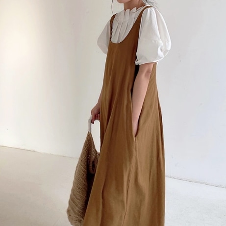 ワンピース ロングワンピース ノースリーブワンピース 袖なし ラウンドネック バックシャン かわいい 大人可愛い きれいめ シンプル カジュアル 大人 上品 おしゃれ かっこいい 大人女子 こなれ感