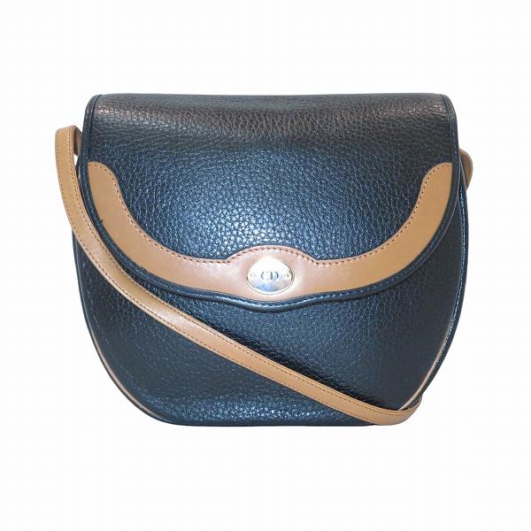 ディオール レザー ブラック×ブラウン バッグ ショルダーバッグ レディース【中古】