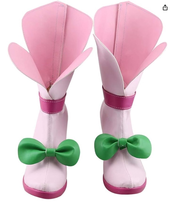 ヒーリングっどプリキュア 花寺のどか キュアグレース 風 コスペレ靴 コスプレシューズ 人気 アニメフェア 靴 イベント パーティー ブーツ