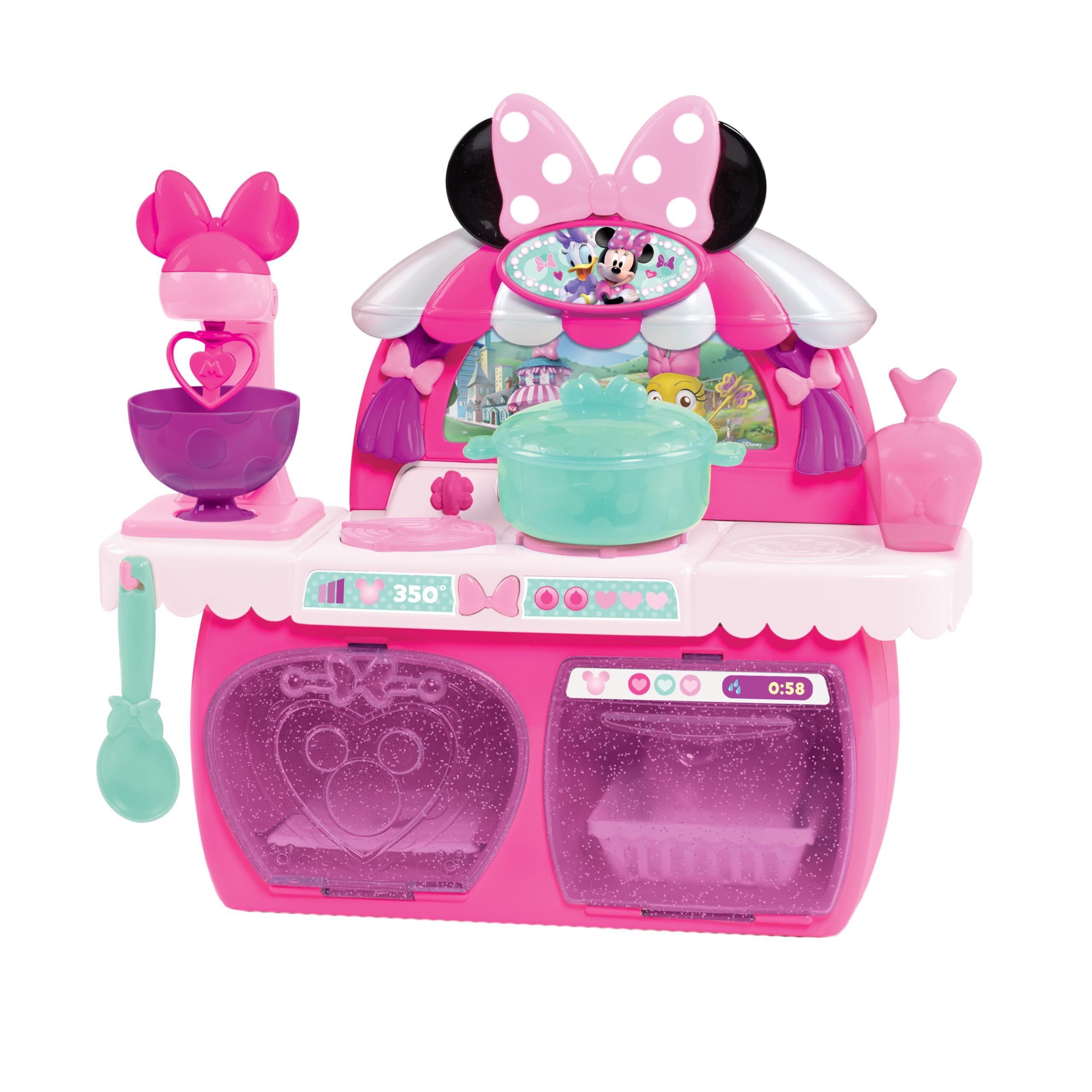 ミニー マウス キッチン オーブン プレイセット Just Play Minnie s Happy Helpers Bowtastic Pastry Playset…