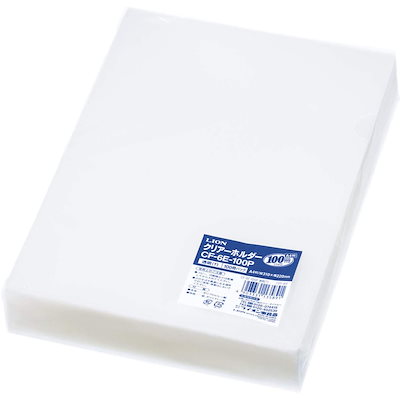 他サイト： ライオン事務器 クリアーホルダー A4 厚さ0.2mm CF-6E-100P 透明 100枚入 135-89の商品画像
