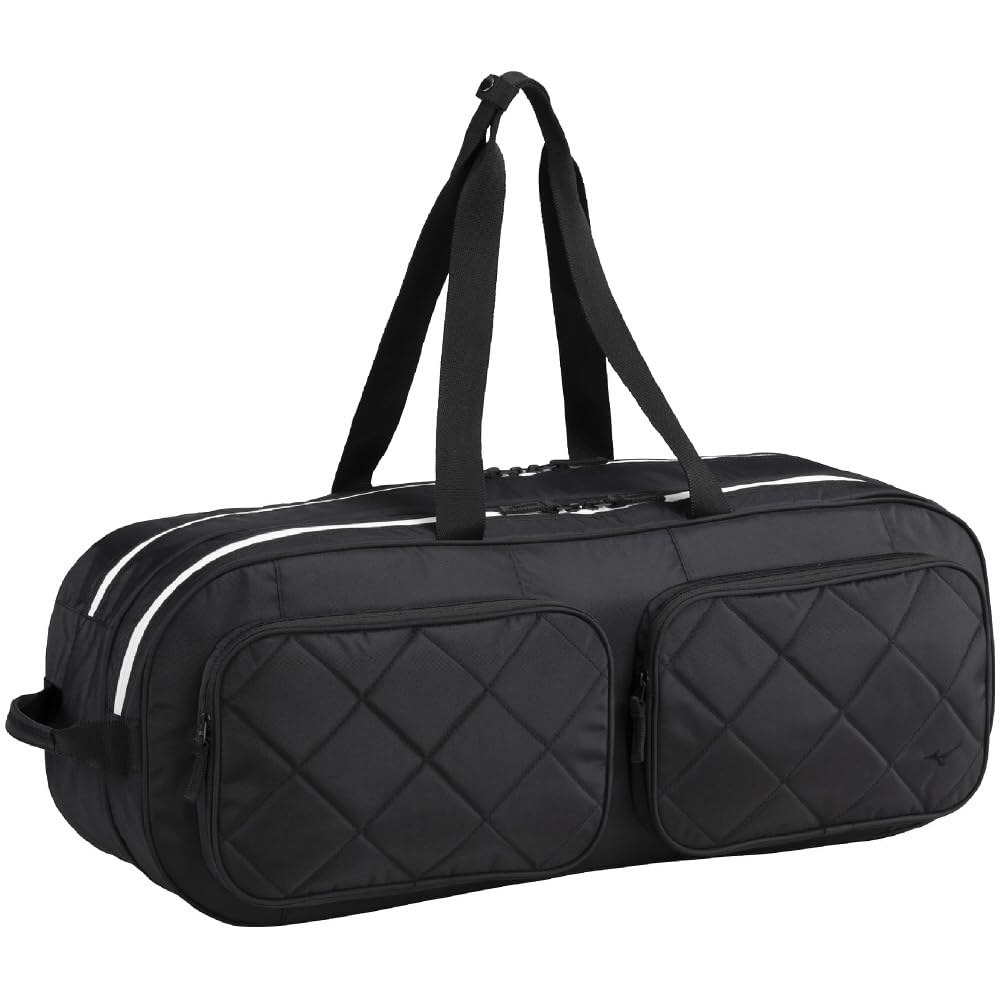 MIZUNO(ミズノ) バドミントン バッグ バック ラケットケース 2wayトーナメントバッグ 73JDC013 ブラック×パープル