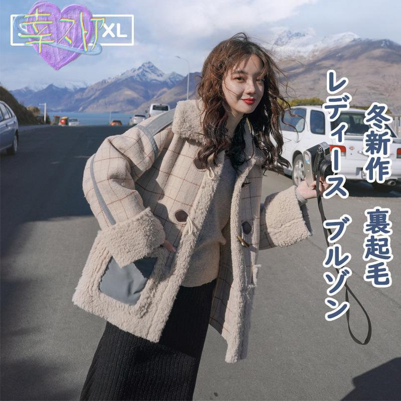 冬新作 ボアブルゾン レディース 秋冬 ボアコート 中綿 アウター 長袖 中綿ブルゾン 大きいサイズ ジャンパー 裏起毛コート 厚