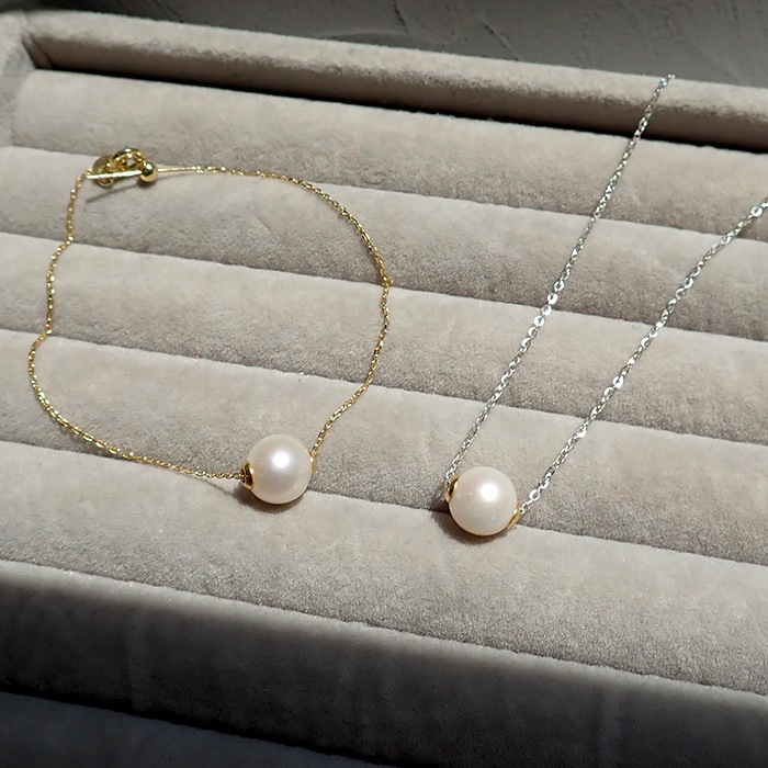 淡水パール SV925 セット ネックレス ブレスレット シルバー ゴールド 天然石 パワーストーン