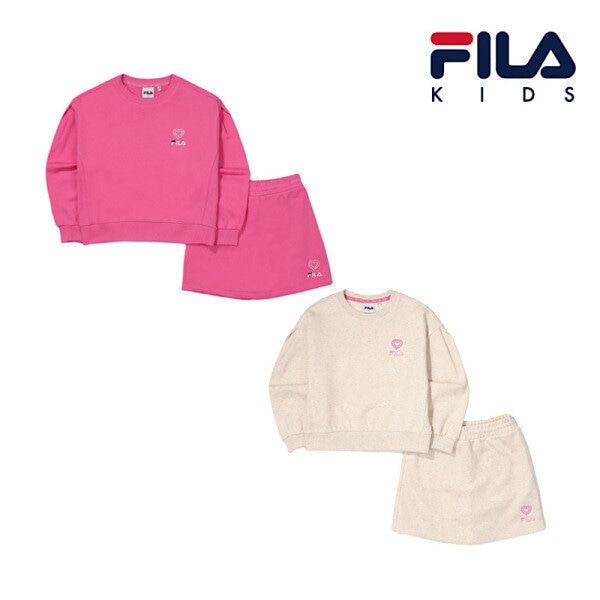 フィラ (Fila) キッズスウェットシャツスカートセットアップ/FK2FSF1102F