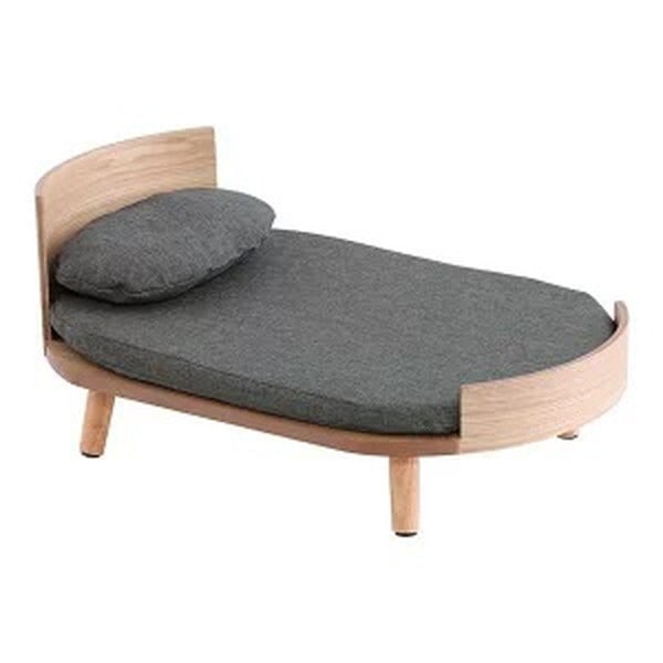 ホームテイスト SH-01-PBT-M 脚付きペットベッド まくらセット 天然木製 ナチュラル メーカー直送