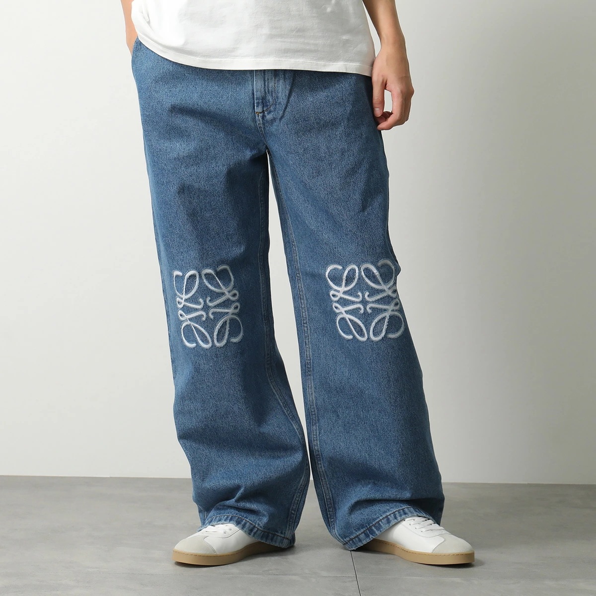 LOEWE ロエベ ジーンズ ANAGRAM BAGGY アナグラム バギー S359Y11XBQ メンズ デニムパンツ ジーパン Gパン 5320/BL