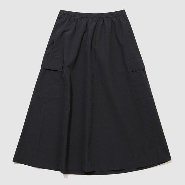 HBL ロイヤル カレッジ ウィメンズ フレア スカート BLACK UQ322CSK92 BLK0