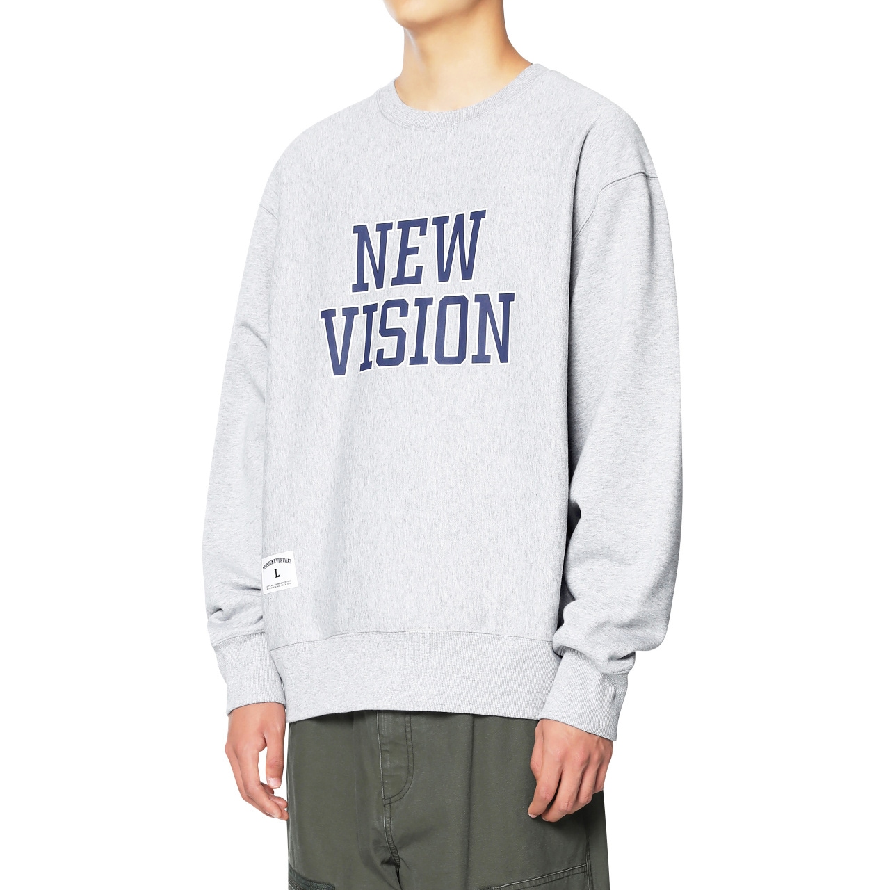 2021年ファッション福袋 NEW VISION Grey Heather Crewneck カジュアルシャツ Size:L -  www.finistereman.fr