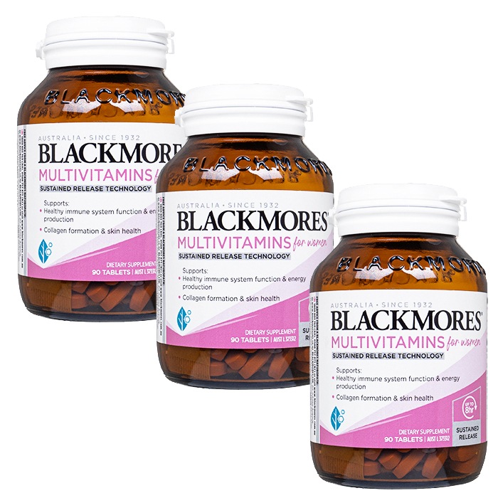 【使用期限：2025年11月】マルチビタミン フォーウィメン 90錠 3本 ブラックモアズ Blackmores 女性向けサプリメント 海外直送 ヤマト国際便発送 日時指定不可