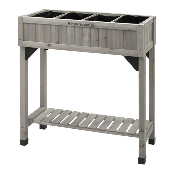 WK-08FG レイズドベッド ハーブプランター スリム グレイウォッシュ メーカー直送