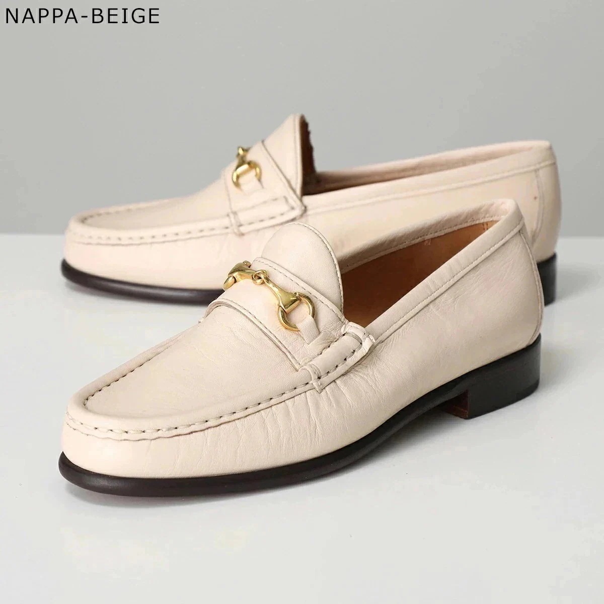 【訳あり】DANIELE LEPORI ダニエル レポリ ローファー D92 Cuoio レディース ビット レザー シューズ 靴 NAPPA-BEIGE 【ts】