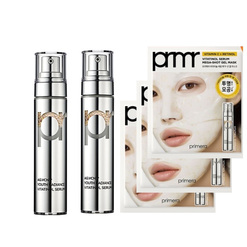 ユースラディアンスビタチノールセラム, 15g, 2個+ビタチノール セラム メガ - ショット ゲル マスク[3枚]/ 毛穴集中ケア 9,419円